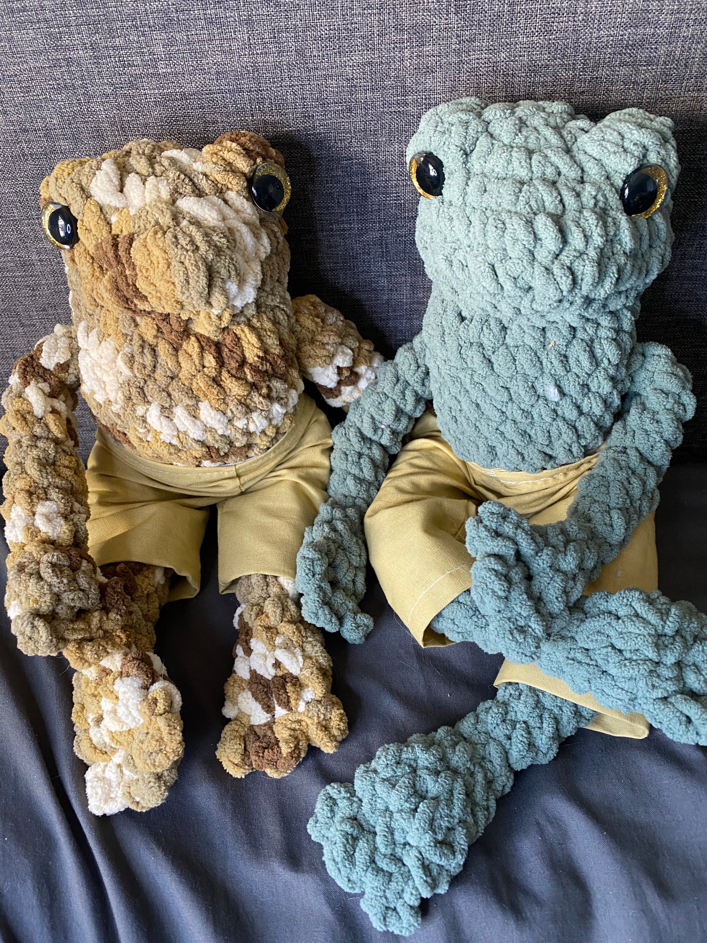 Crochet Frog And Toad Plush Sold Separately