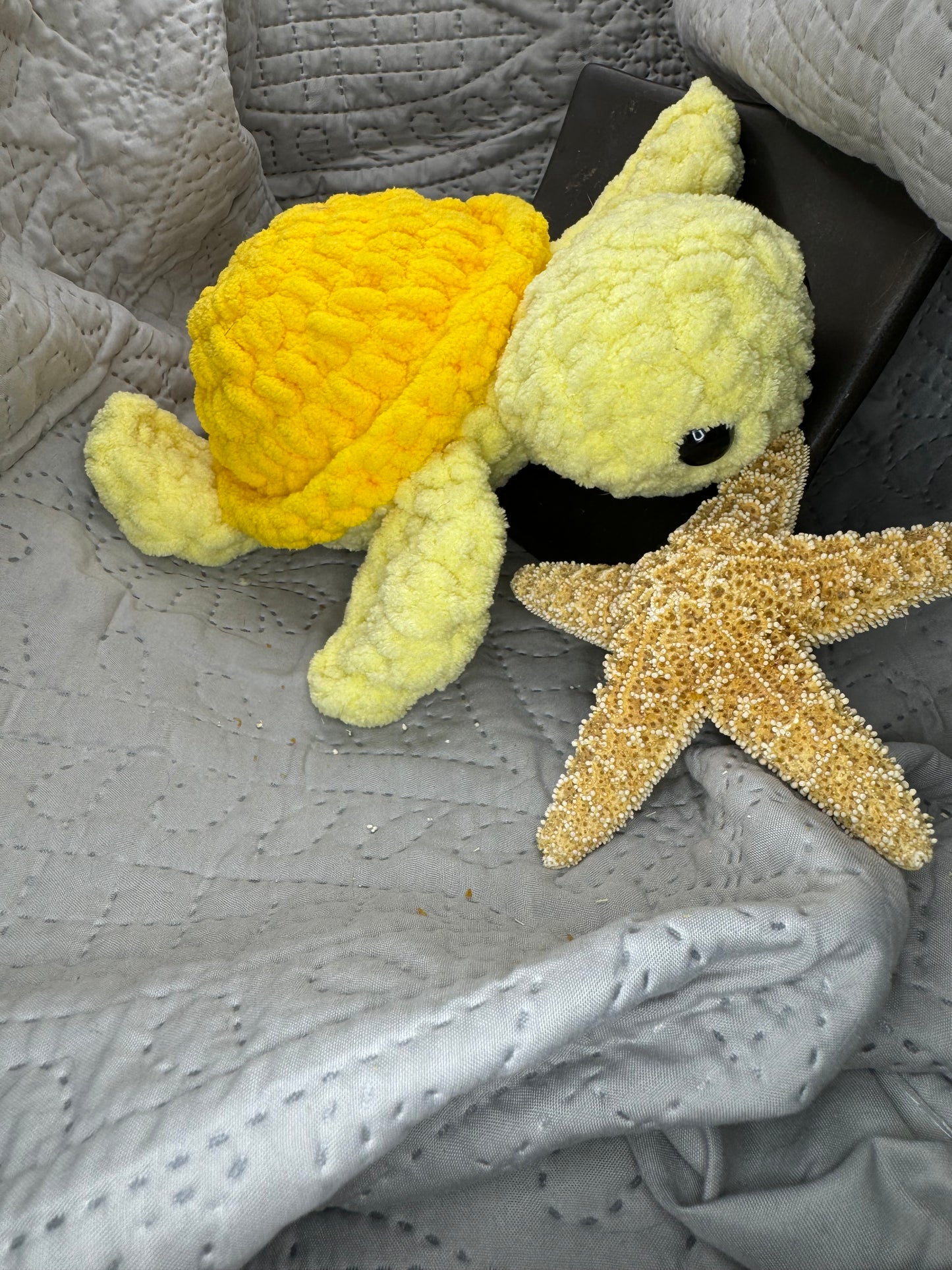 Medium Crochet Sunshine Sea Turtle Each Sold Separately