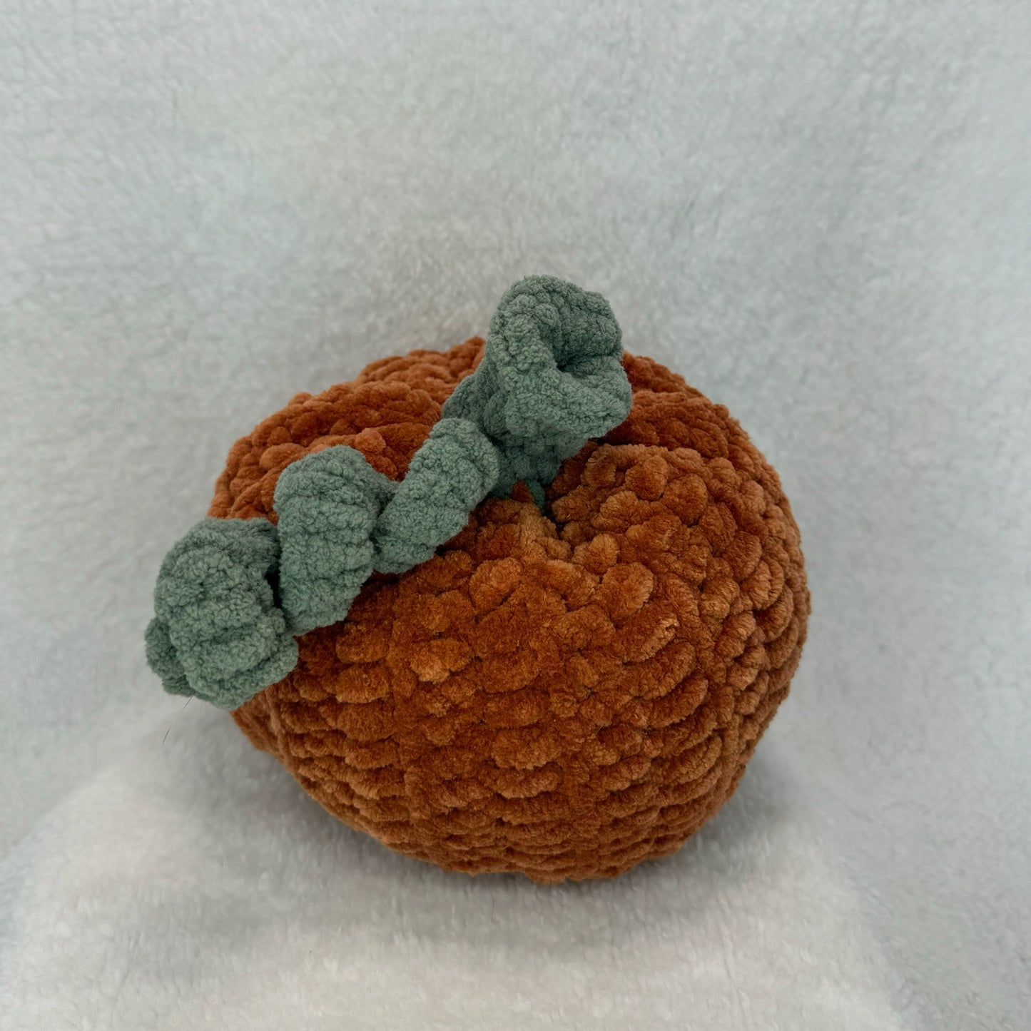 Medium Crochet Pumpkin Decor in Brown and Sage