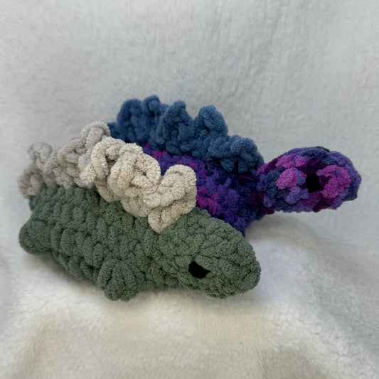 Medium Crochet Stegosaurus in Assorted Colors