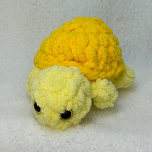 Small Crochet Land Turtle in Yellow