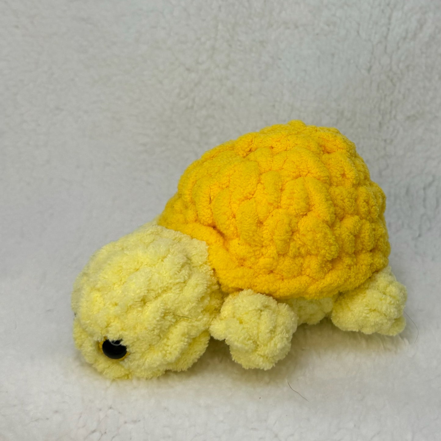 Small Crochet Land Turtle in Yellow