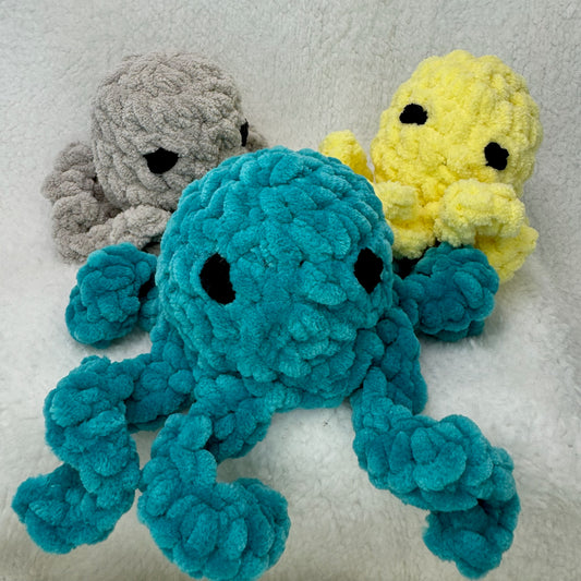 Crochet Octopus Plush in Assorted Colors