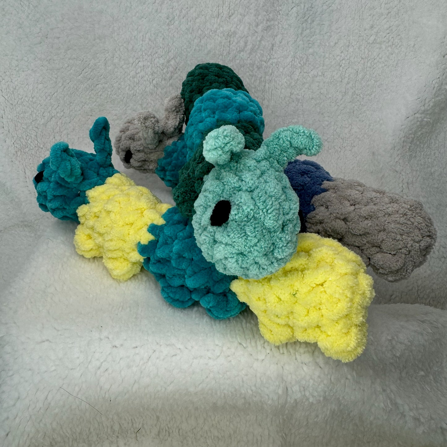 Crochet Caterpillar Plush in Assorted Colors