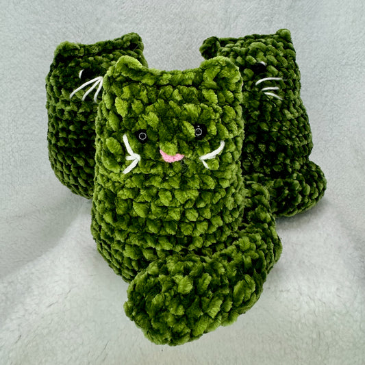 Chonky Crochet Pickle Cat Plush