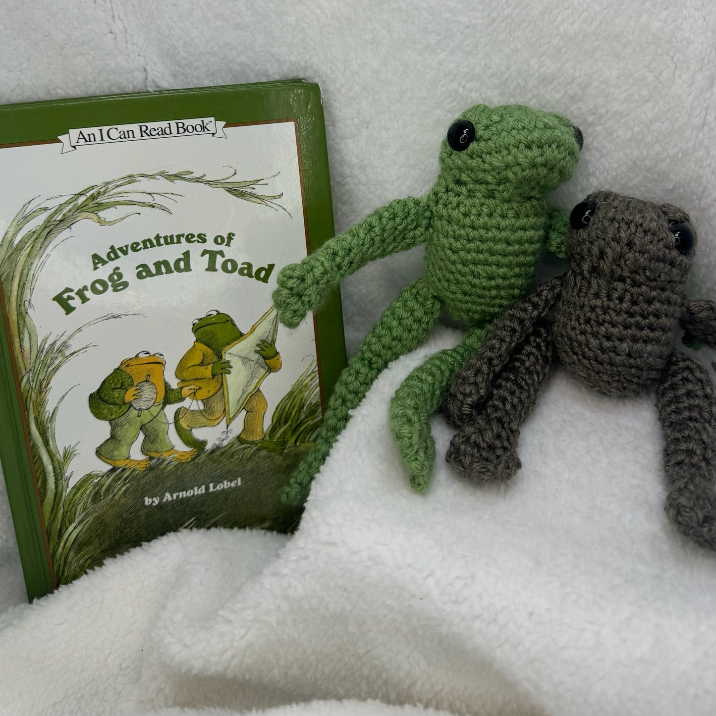 Read Along Crochet Toad and Frog Dolls each Sold Separately